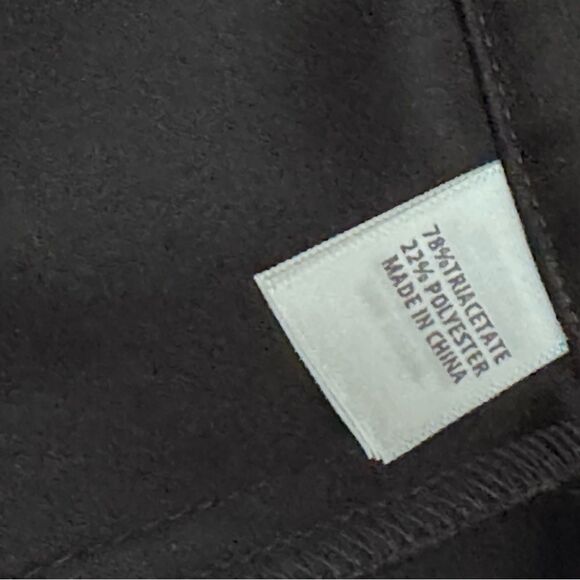 St.John Collection Emma Satin Ankle Pants Caviar Black 8 - Picture 6 of 7